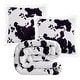 preview thumbnail 160 of 158, Indigo Hill by HiEnd Accents Campfire Sherpa Fleece Throw, 1PC or 3PC 3-Piece - Elsa-Black