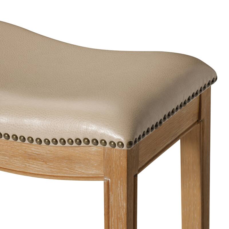 Maven Lane Adrien Saddle Kitchen Dining Stool
