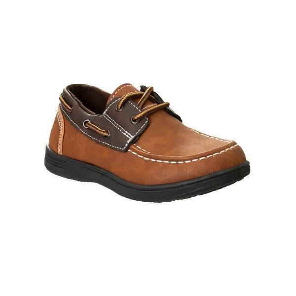 slide 2 of 5, Josmo Boys' Casual Boat Shoe Loafers: Toddler 11 - Tan/ Brown