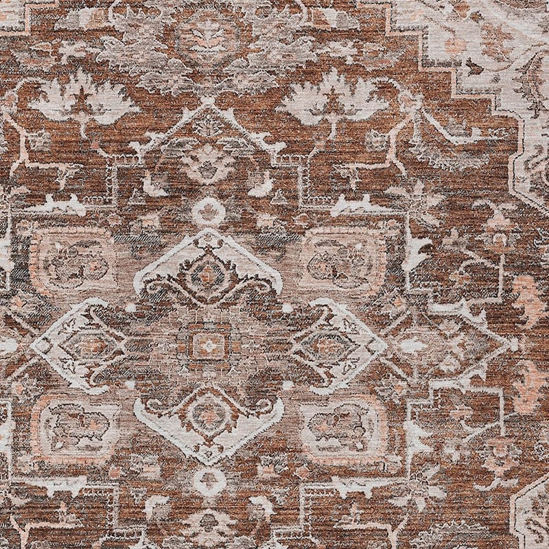 HomeRoots Oriental Traditional Rectangle Outdoor Rug