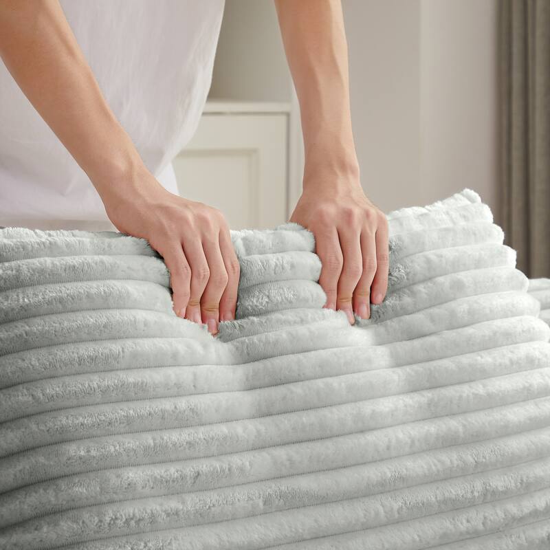 Oversized Corduroy Chaise Lounge Chair, Floor Sleeper Sofa with Pillow, No Assembly Required