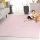 preview thumbnail 64 of 92, SAFAVIEH Faux Rabbit Fur Machine Washable Slip Resistant Nanami Rug 2' x 3' - Pink - Rectangle