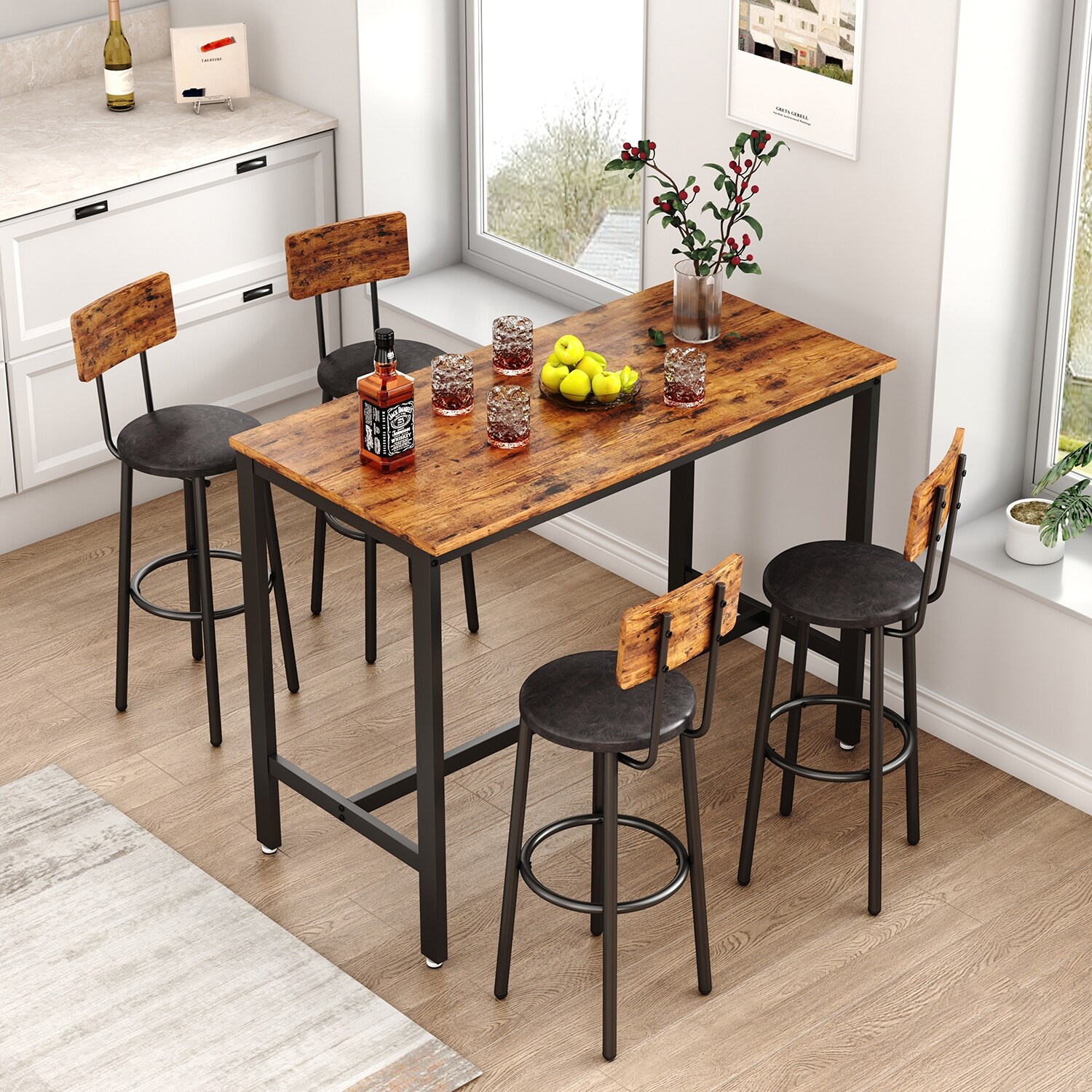 Rectangle bistro clearance table set