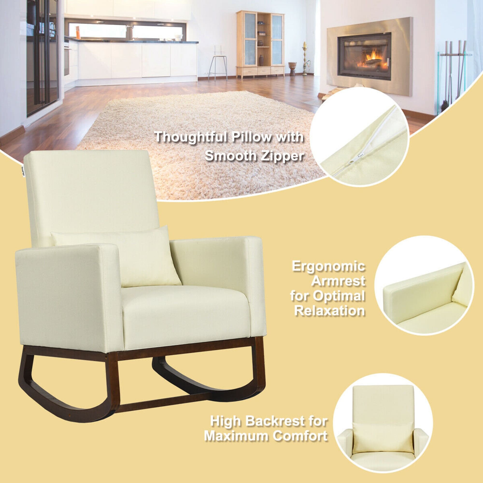 Gymax rocking chair deals