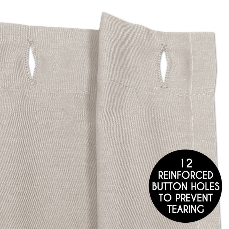 Boho Fringe Bathroom Fabric Bath Shower Curtain Beige Tan Taupe Linen for Bohemian Woodland Farmhouse Botanical Leaf Collection