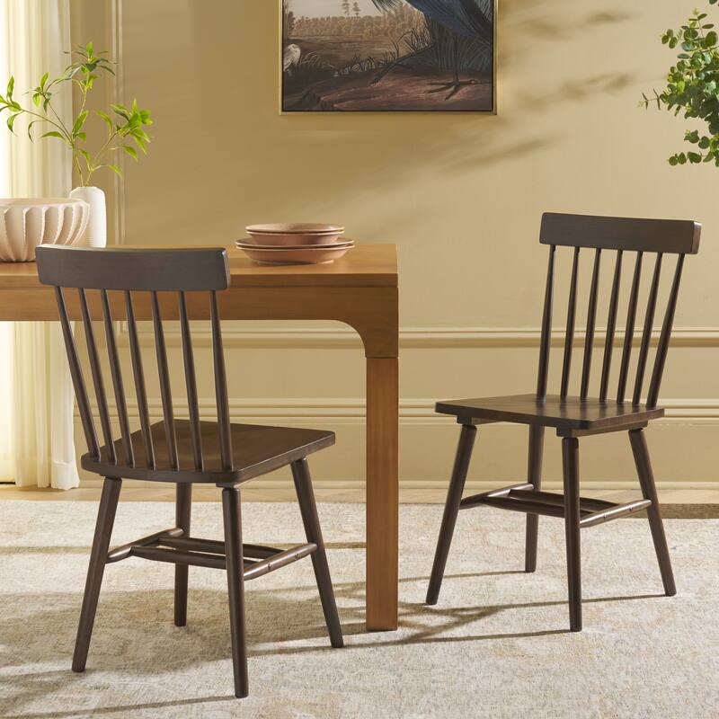 SAFAVIEH HOME Aziel Spindle Dining Chair (Set of 2) - 16"W x 20"D x 34"H