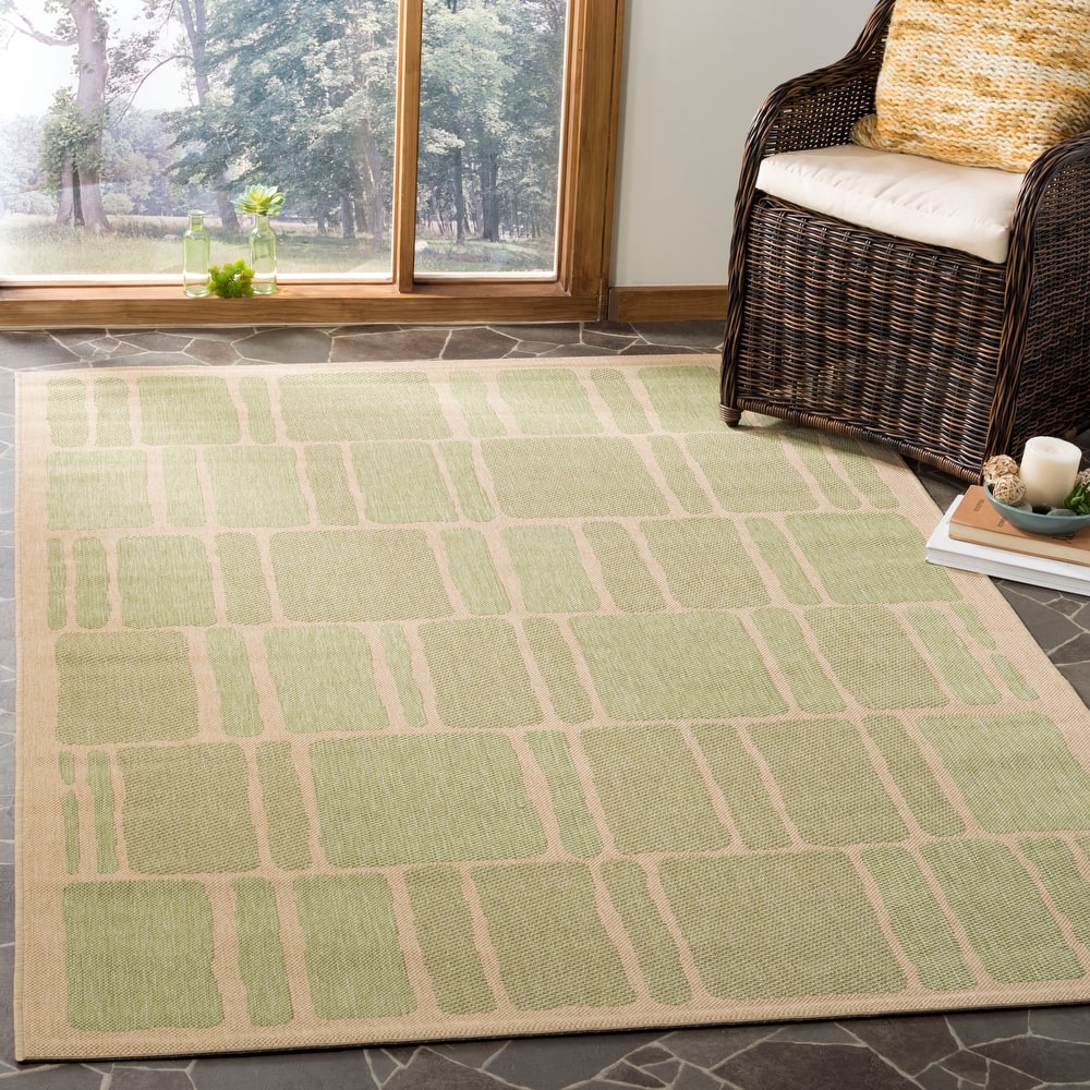 Martha Stewart by SAFAVIEH Blocks Indoor/ Outdoor Waterproof Rug