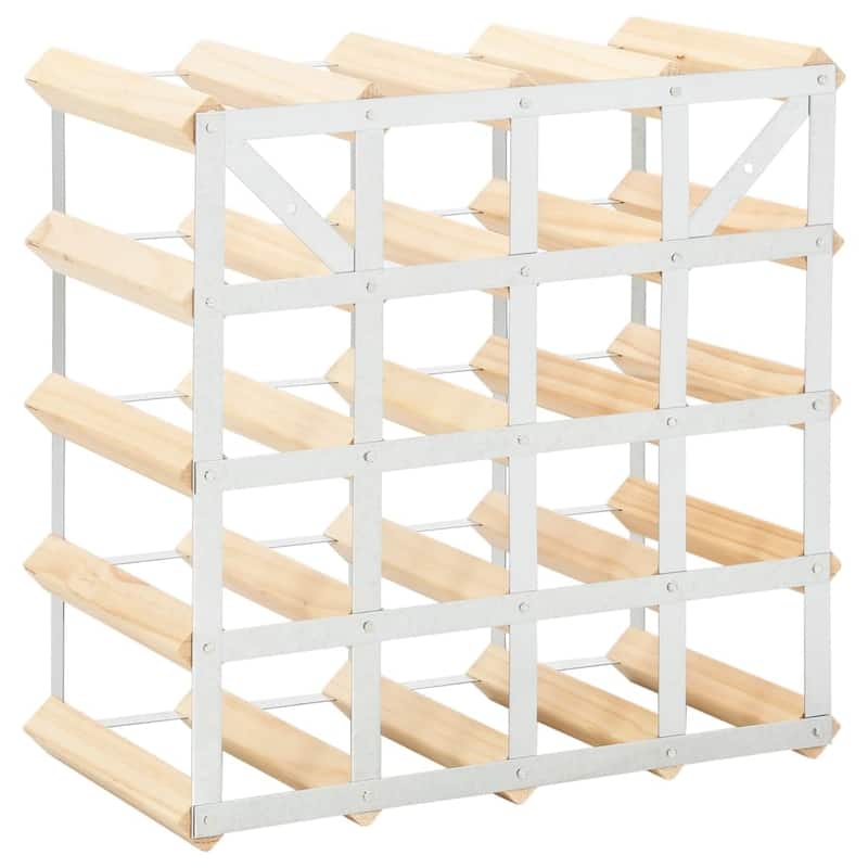 vidaXL Countertop Wine Rack Bottle Holder Wine Storage Organizer Solid Wood