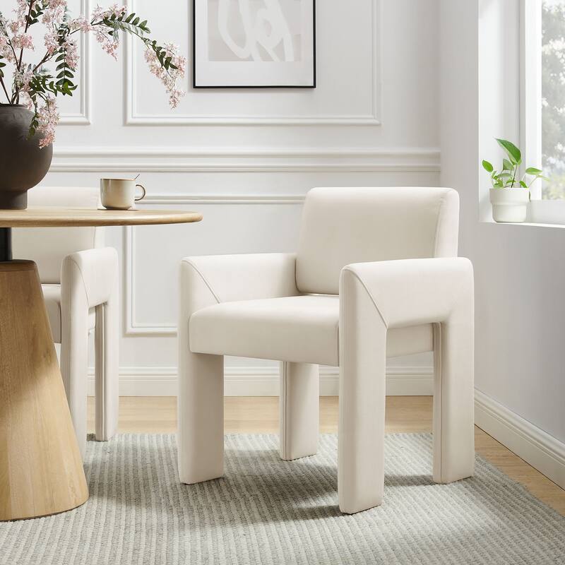 Daven Upholstered Dining Chair - Alabaster