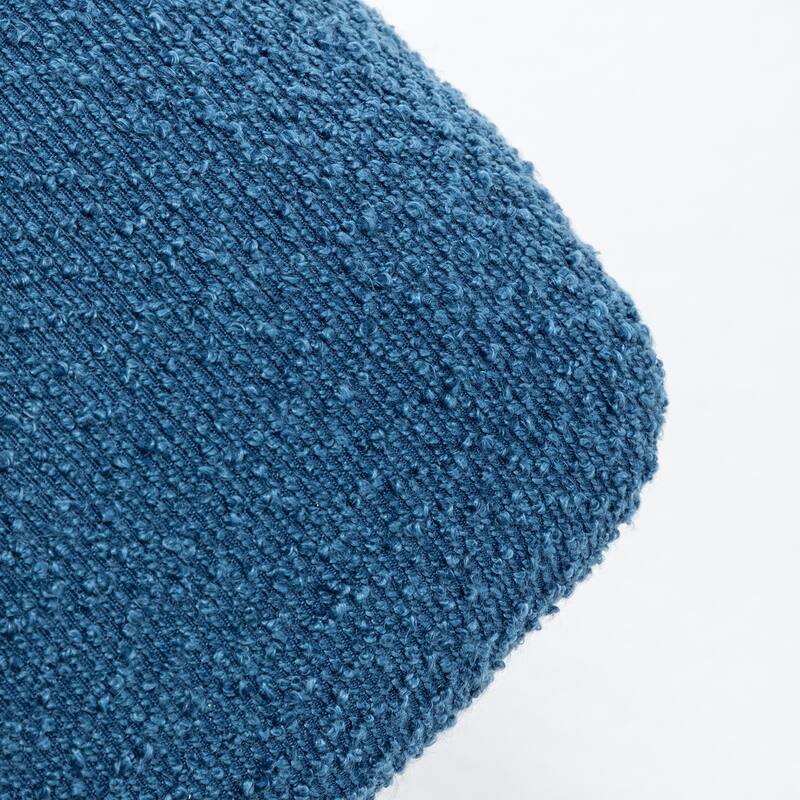 SEYNAR Set of 2 Modern Linen Upholstered Dining Chairs with Bolster Backrest