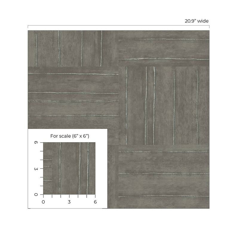 Seabrook Designs Plaza Geometric Non-Woven Unpasted Wallpaper