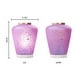 preview thumbnail 13 of 12, Lily River of Goods Pink/Purple and Gold Glass 10.5-Inch Accent Lamp - 7.75" x 7.75" x 10.5"