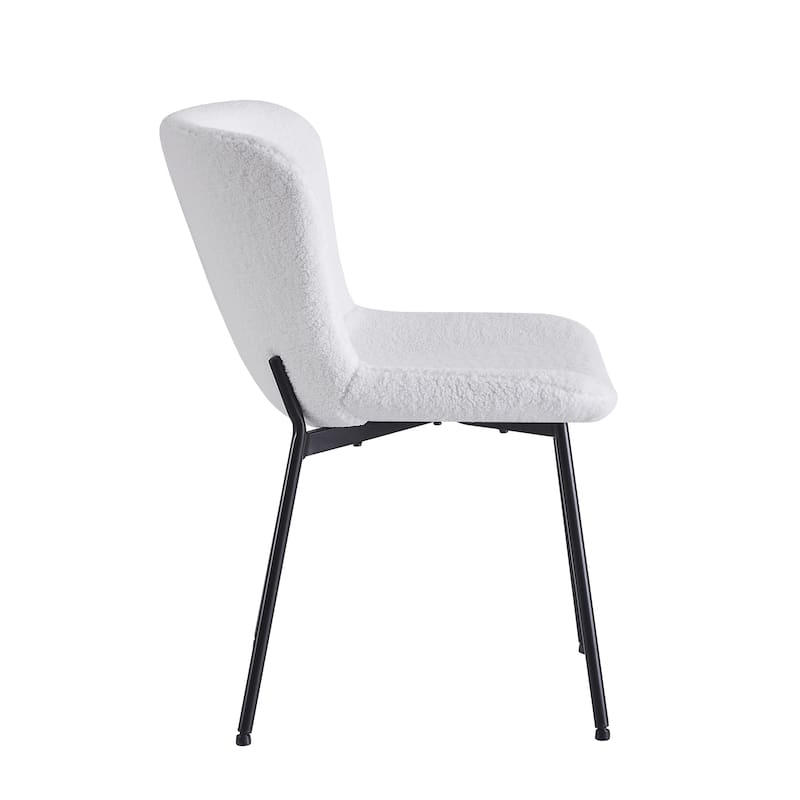 Porthos Home Lance Fabric Upholstered Dining Chairs with Steel Legs, Set of 2