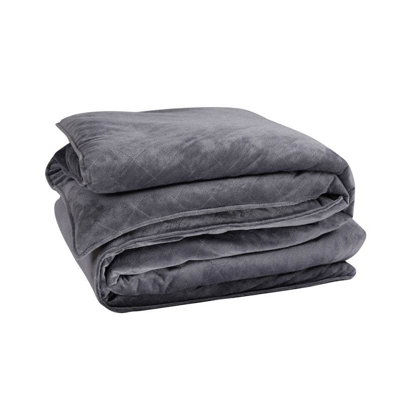 Ultra-Soft Extra Cozy Kids and Adults Weighted Blanket With Removable Washable Duvet Cover - 60x80-20LBS - Grey