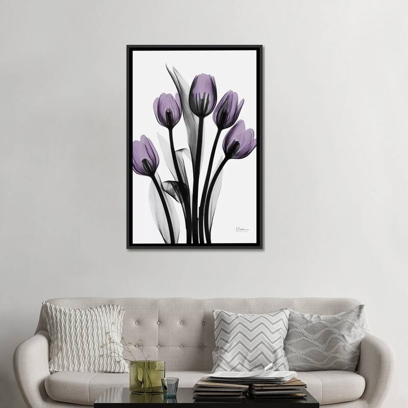 iCanvas "Five Tulips" by Albert Koetsier Framed Canvas Print