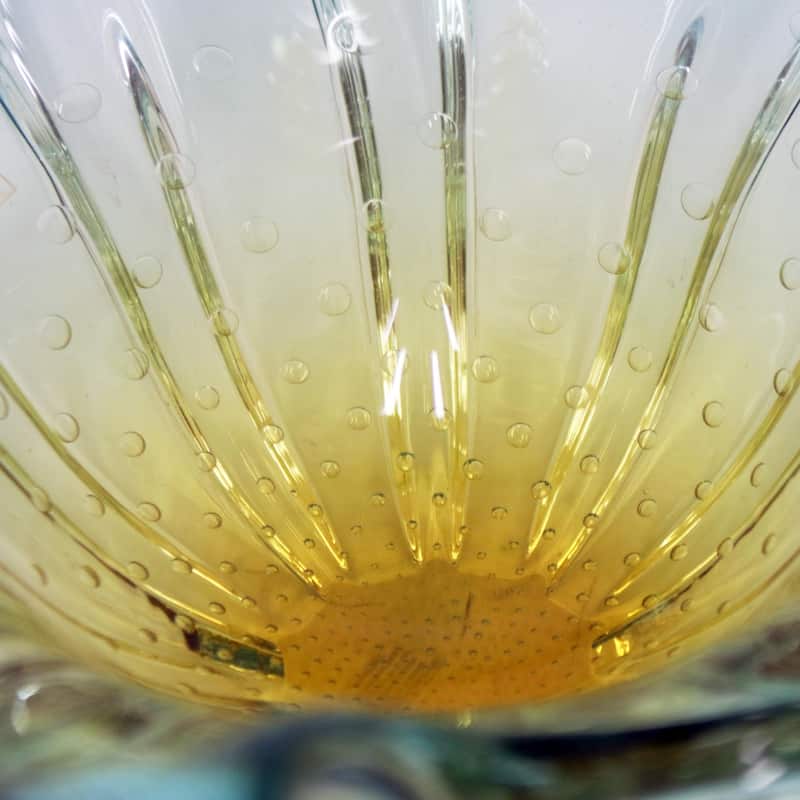 Novica Handmade Splash Art Glass Centerpiece