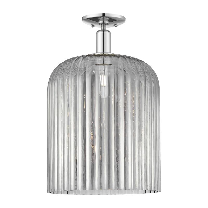 Innovations Lighting Downtown Urban - Bridal Veil - 1 Light 12" Semi-Flush Mount Light