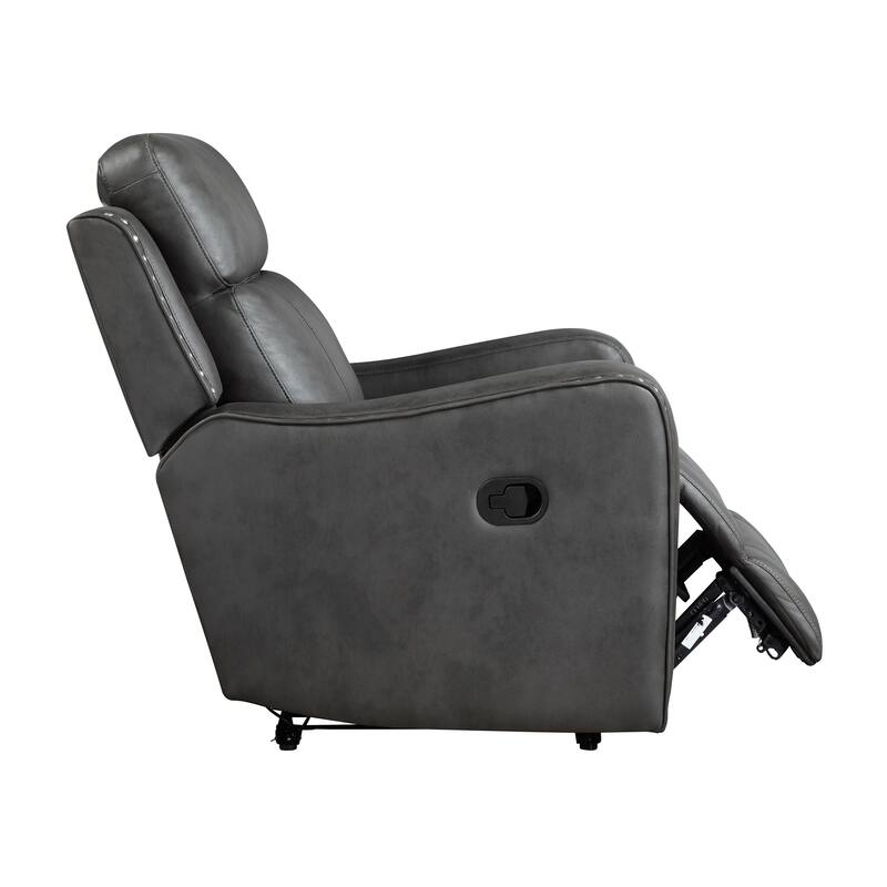 Rowan 36.5" Reclining Chair - Nailhead Trim, Removable Seat Back