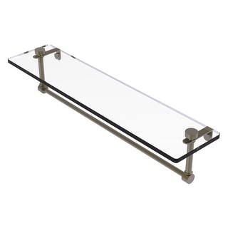 Allied Brass 22 Inch Glass Vanity Shelf with Integrated Towel Bar - Bed ...