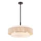 preview thumbnail 15 of 14, GetLedel 5-Light Double Shaded Drum Chandelier
