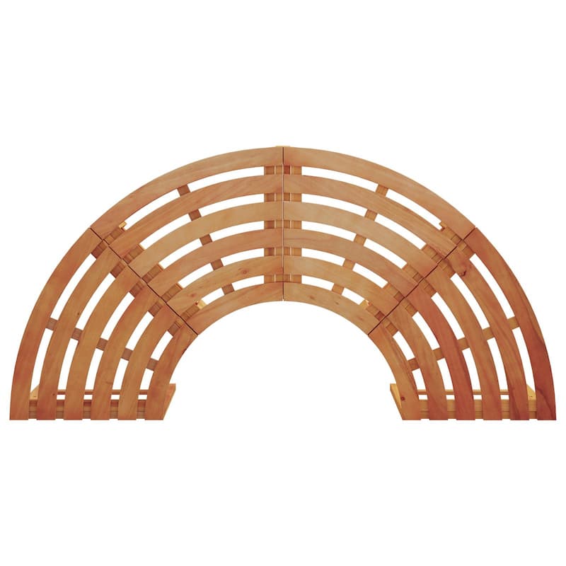 vidaXL Tree Bench Outdoor Patio Wooden Bench for Backyard Porch Park Wood