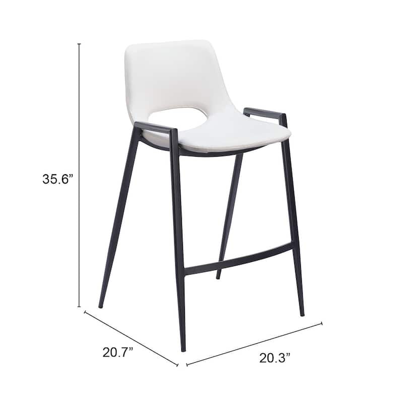 Desi Counter Stool (Set of 2) - 20.3" W x 20.7" D x 35.6" H