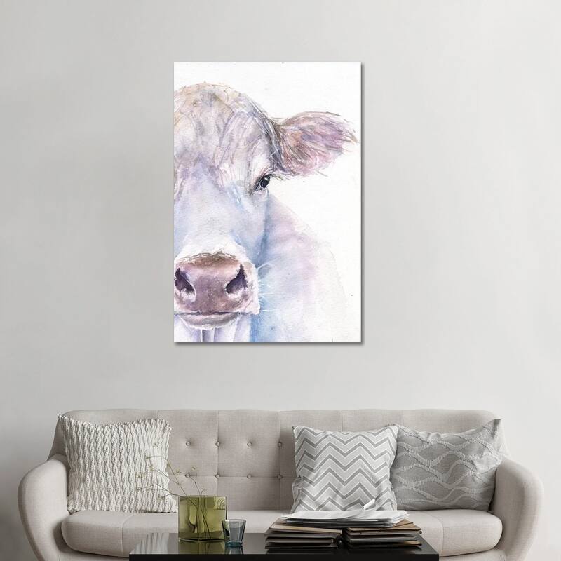 iCanvas "Cow" by George Dyachenko Canvas Print - 48x32x1.5