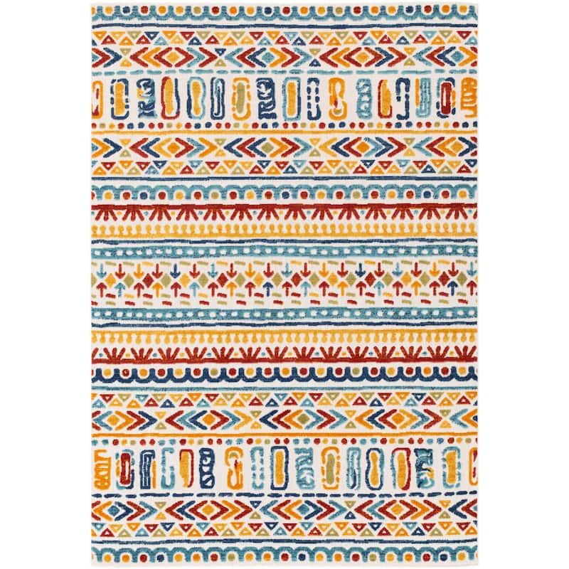 Livabliss Aldine Vibrant Boho Indoor/ Outdoor Area Rug