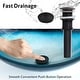 preview thumbnail 50 of 77, Eclife Artistic Vessel Sinks for Bathroom Vanity Tempered Glass Ceramic Basin