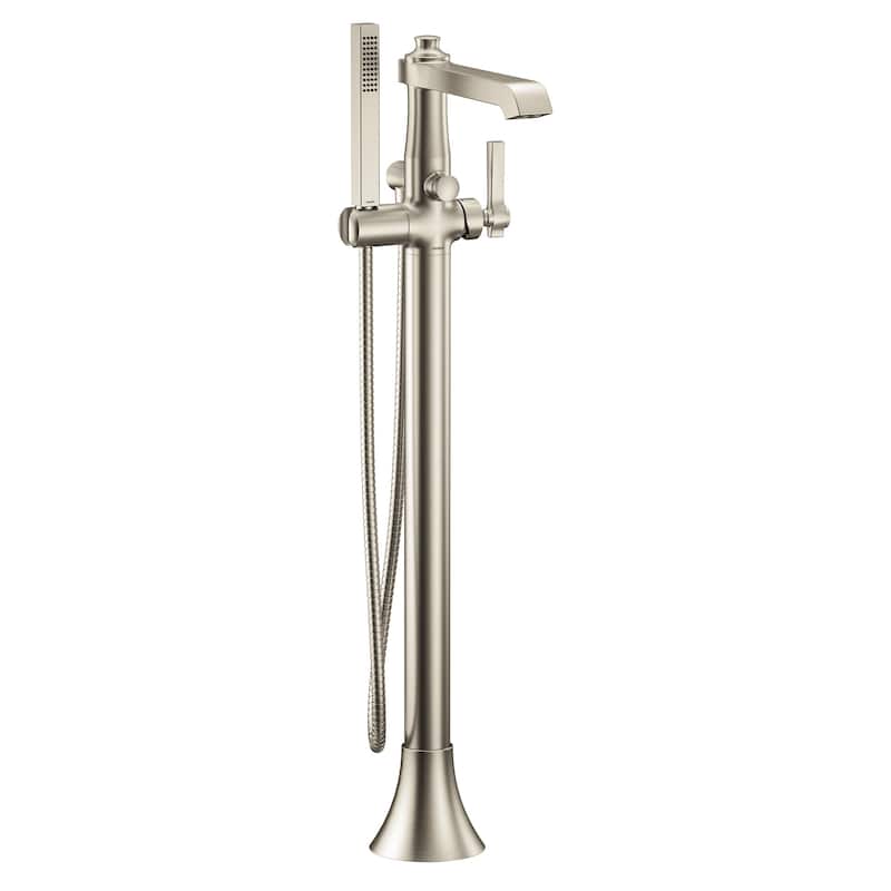Moen Flara Floor Mounted Tub Filler with Built-In Diverter - Includes