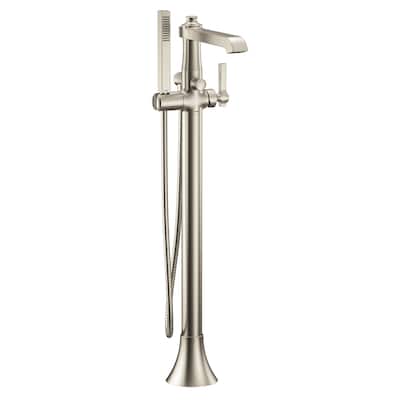 Moen Flara Floor Mounted Tub Filler with Built-In Diverter - Includes