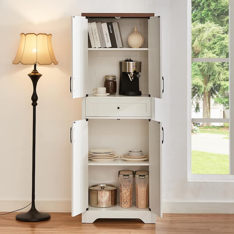 68"High Living Room Sideboard, Multi-Functional Cabinet Sideboard, Large Capacity Storage Cabinet, 23.7"L x 15.0"W x 68"H