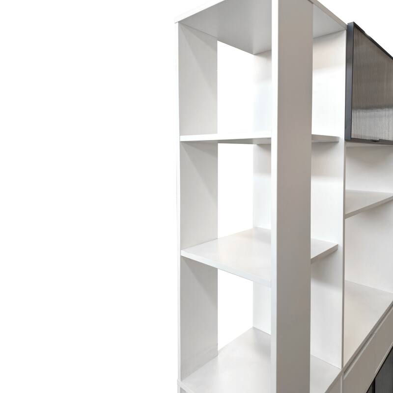 70.87"H Tall Storage Cabinet with Multi-functional Storage Space, Modern Wooden Entrance Organizer for Hallway, Living Room