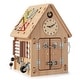 preview thumbnail 4 of 8, Multi-purpose Busy House with Sensory Games and Interior Storage Space - 12 " x 12" x 16.5"