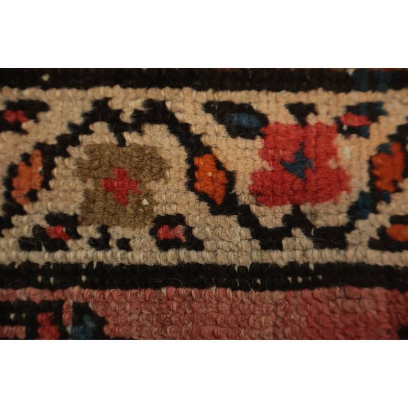Hand Knotted Oriental 100% Wool Carpet Traditional Geometric Beige & Ivories Sarab Runner Rug - 12' 6'' X 2' 9''