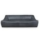 preview thumbnail 1 of 4, SAFAVIEH Home Agitha Leather Sofa - 95"W x 41"D x 30"H