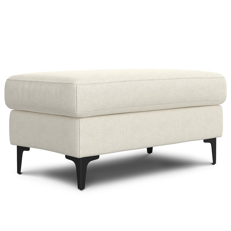 WYNDENHALL Lana 76-inch Sofa and Ottoman Set in Tightly Woven Performance Fabric