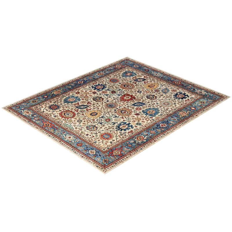 Serapi One-of-a-Kind Hand-Knotted Area Rug - Light Gray, 8' 3" x 9' 10" - 8' 3" x 9' 10"