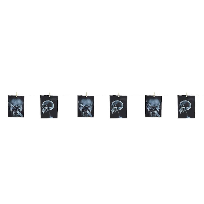 63" Black and White Torture Xray Garland Halloween Prop