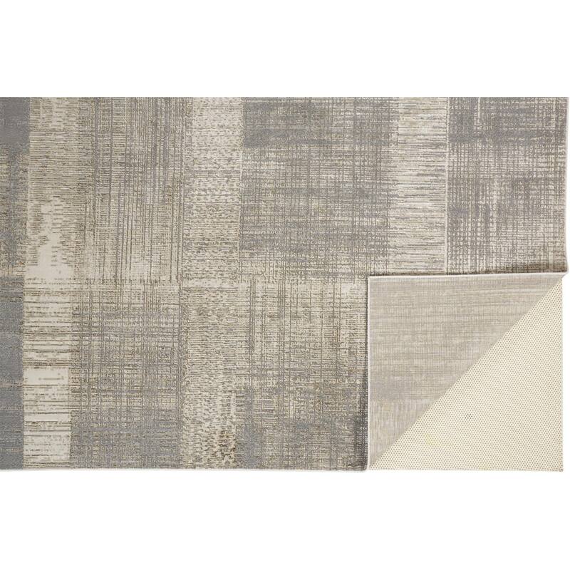 Zibu Abstract Modern Non Skid Woven Area Rug By HomeRoots