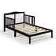 preview thumbnail 20 of 27, Wooden Toddler Bed, 53 x 29.5 x 24.50 Inch Crib, Stylish Style for Kids Bedrooms