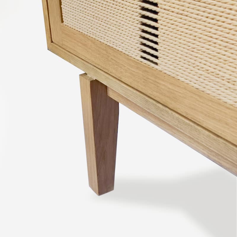 Studio London Wooden TV Stand with Doors Contemporary Media Console