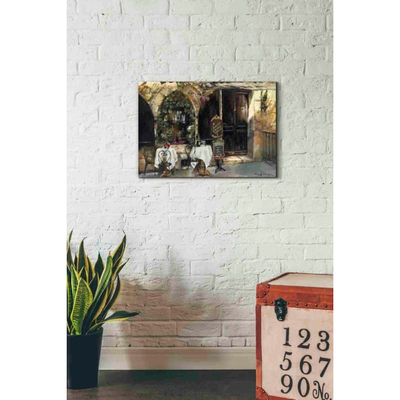 Epic Graffiti 'Meeting at the Cafe' by Marilyn Hageman, Canvas Wall Art