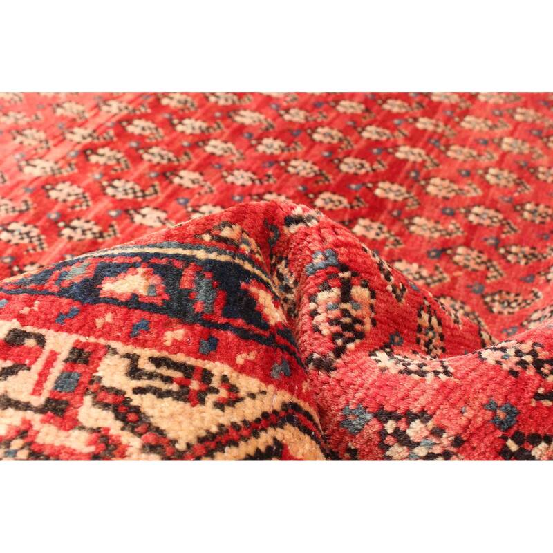 ECARPETGALLERY Hand-knotted Andelz Red Wool Rug - 3'11 x 6'5