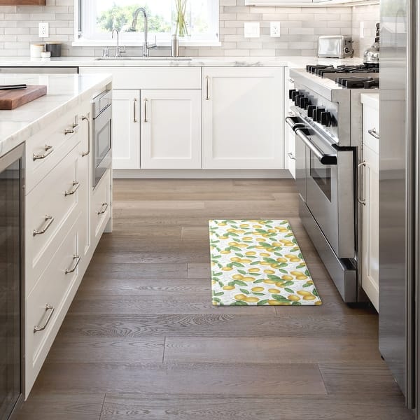 Martha Stewart Bloomfield Lots Of Lemons AntiFatigue Kitchen Mat