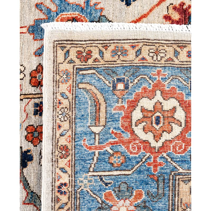 Serapi One-of-a-Kind Hand-Knotted Area Rug - Ivory - 7' 10" x 9' 11"