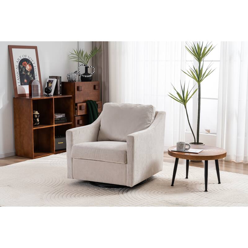Modern Upholstered armchair Swivel Chair