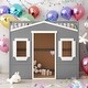 preview thumbnail 2 of 34, Full Size House Loft Bed With Ladder and Solid Construction for Home