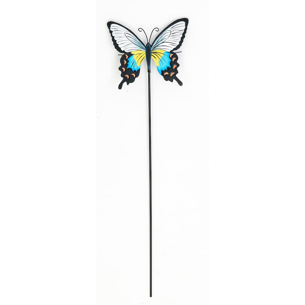 21" Metal Butterfly Garden Stick, Multicolor