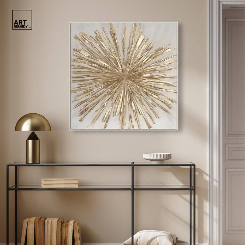 Golden Zenith Canvas by Art Remedy